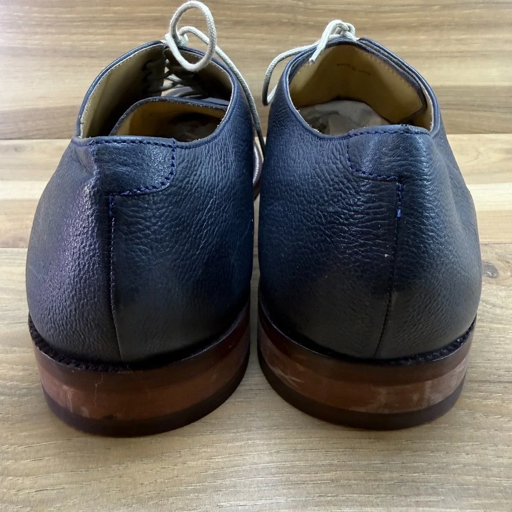 Cole Haan Willams Oxfords Mens 13 M Navy Blue Leather Business Casual Shoes
